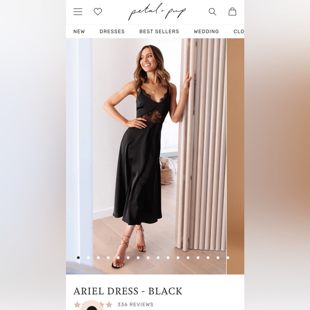 Petal and Pup Black Ariel Dress